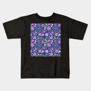 purple flowers Kids T-Shirt